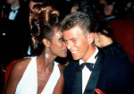David Bowie and Iman attend 13th Annual ACE Awards on January 12, 1992 at the Pantages Theater in Hollywood, California Credit: Ron Wolfson / Rock Negatives / MediaPunch
