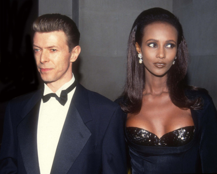 Iman and David Bowie 1990 Photo By John Barrett/PHOTOlink/MediaPunch