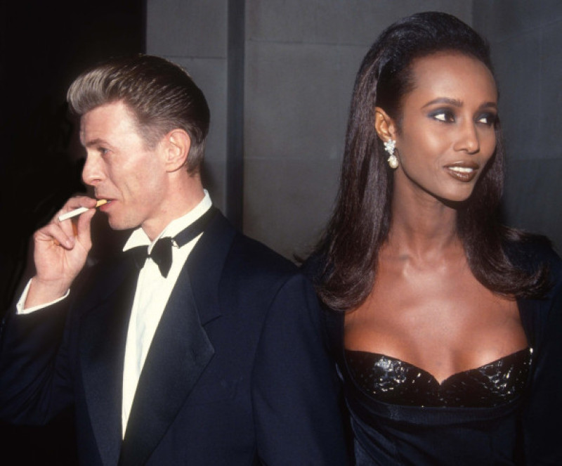 David Bowie Iman 1990 Photo By John Barrett/PHOTOlink/MediaPunch
