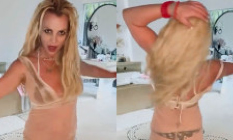Britney Spears, moment viral pe Instagram. La un pas de un accident vestimentar în timp ce dansa îmbrăcată sumar