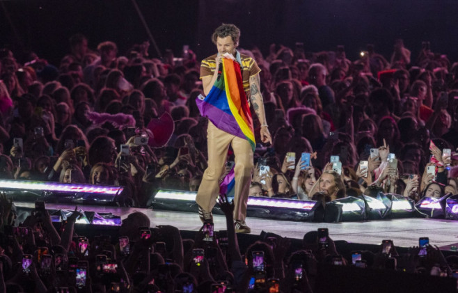 Harry Styles performs live in Coventry