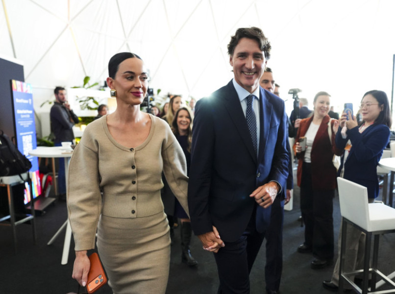 Katy Perry și Justin Trudeau/ Profimedia