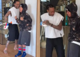 Wiz Khalifa, moment controversat de ziua fiului său. Tradiția care a stârnit reacții după ce l-a lovit de 13 ori în stomac