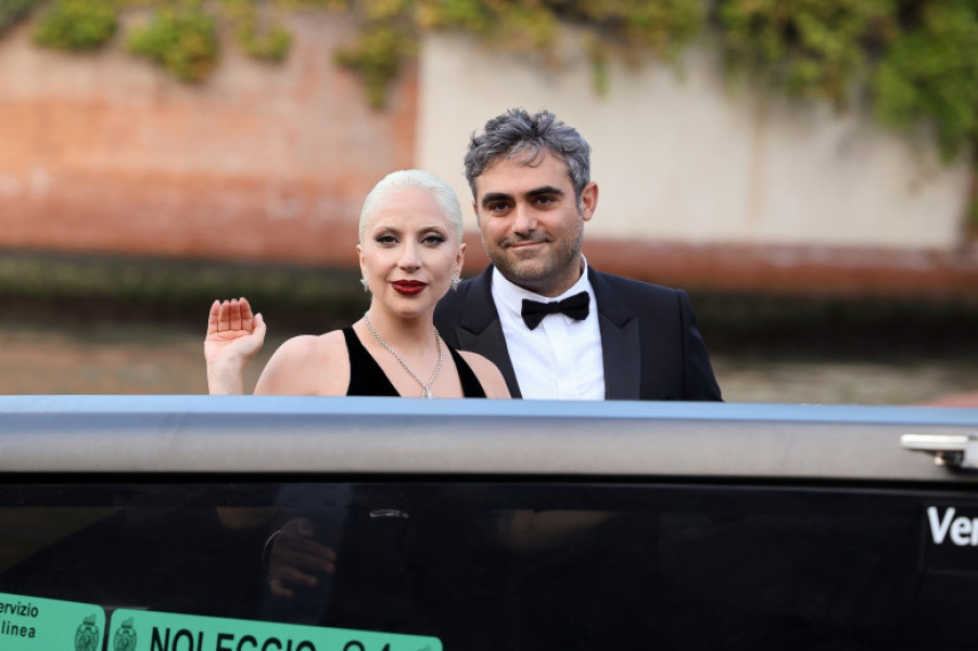 Lady Gaga and Michael Polansky attend the 81st Venice International Film Festival in Italy - 04 Sept 2024
