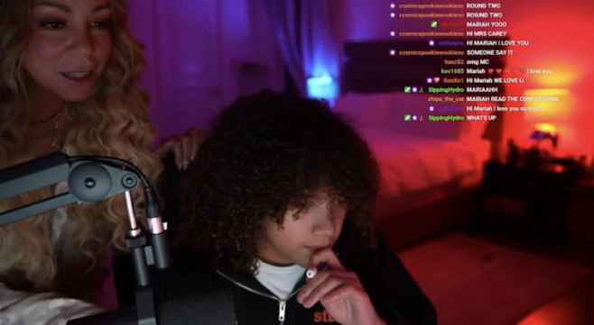 Momentul viral când Mariah Carey și-a întrerupt fiul în timpul unui live pe Twitch/ Foto: Captură video