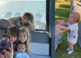 Fiul de trei luni al lui Enrique Iglesias fură deja inimile tuturor. Surorile lui sunt topite după el, solistul adoră viața de tată