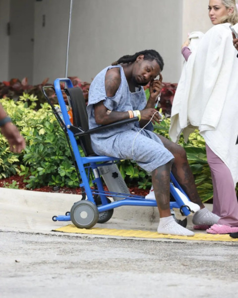 Primele imagini cu Offset după ce a fost împușcat/ Foto. Facebook Page Six