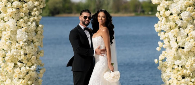 Dorian Popa și soția sa, Andreea