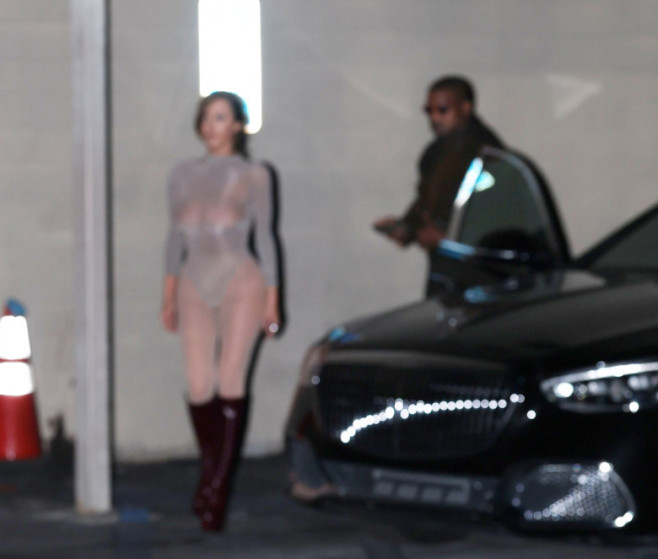PREMIUM EXCLUSIVE Kanye West and Bianca out for movie night