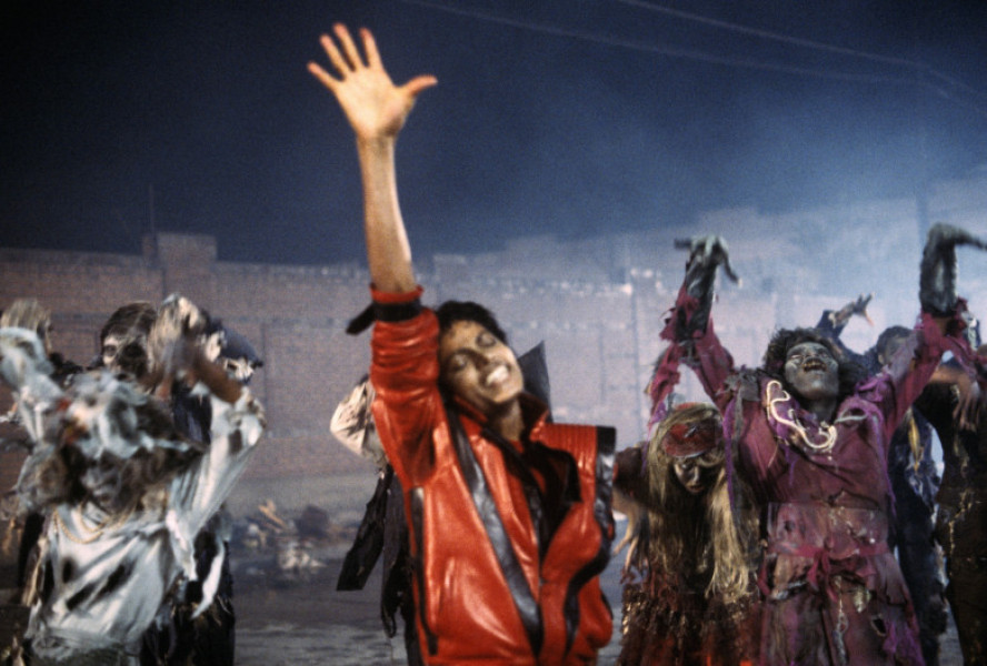 Michael Jackson, în videoclipul piesei „Thriller” (1983)