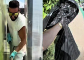Dorian Popa a început munca în folosul comunității. A pus mâna pe lopată și mătură, dar nu a lăsat ceasul de lux: "Greșești, plătești"