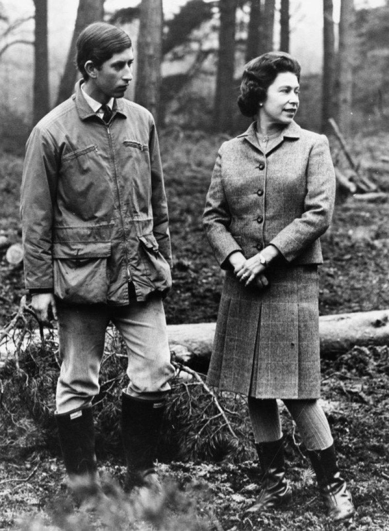 Princes Charles And Queen Elizabeth II