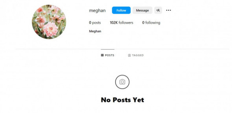 Meghan Markle cont de Instagram