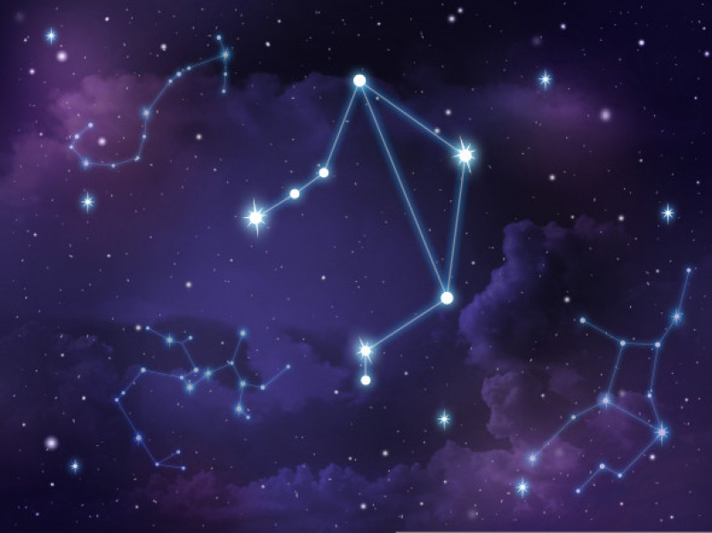 Zodiac,Star,libra,Constellation,,On,Night,Sky,With,Cloud,And,Stars