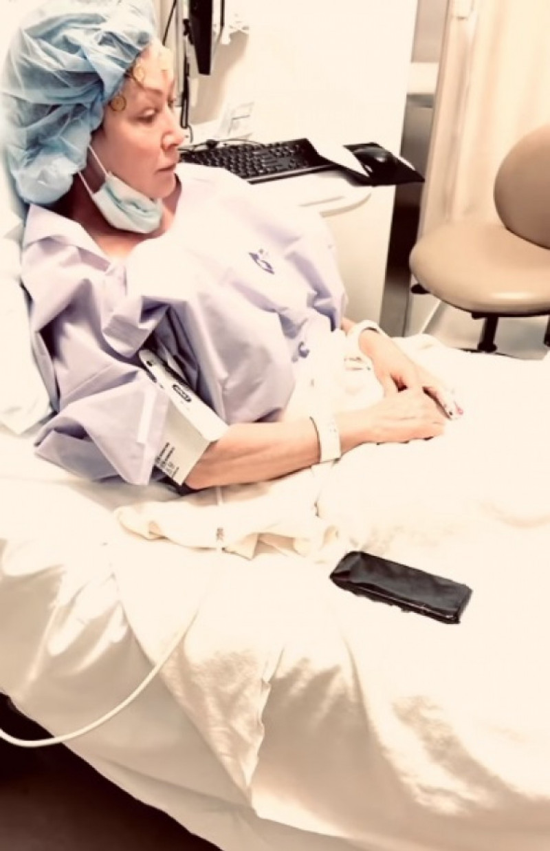 Shannen Doherty, înainte de a intra în operație