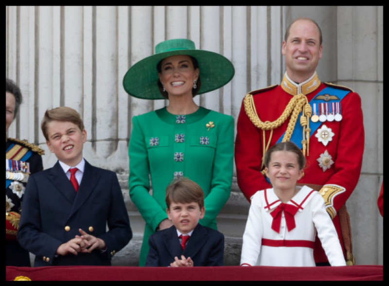 Copiii prințului William și ai lui Kate Middleton, la parada Trooping the Colour