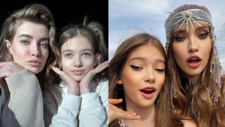 Fiica Iuliei și a lui Mihai Albu a împlinit 14 ani și a pozat ca un model. Mikaela e imaginea la indigo a mamei ei și e tare expresivă