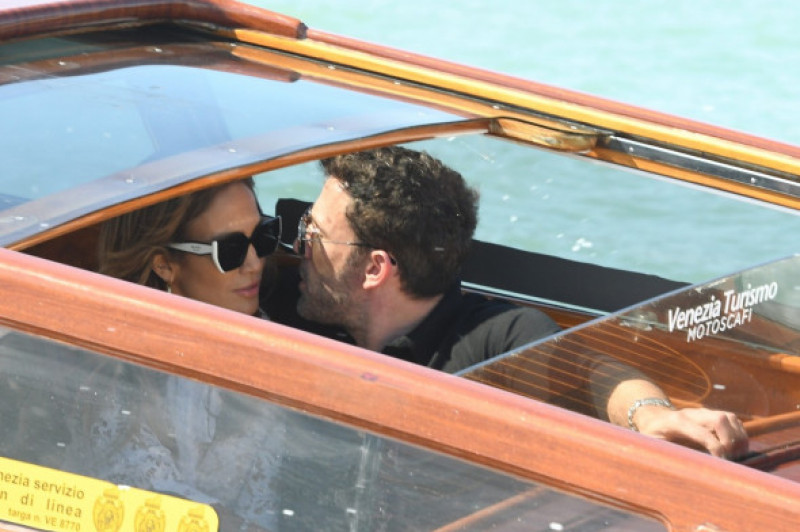 Hollywood Couple Ben Affleck and Jennifer Lopez arrive in Venice during the 78th Venice Film Festival.