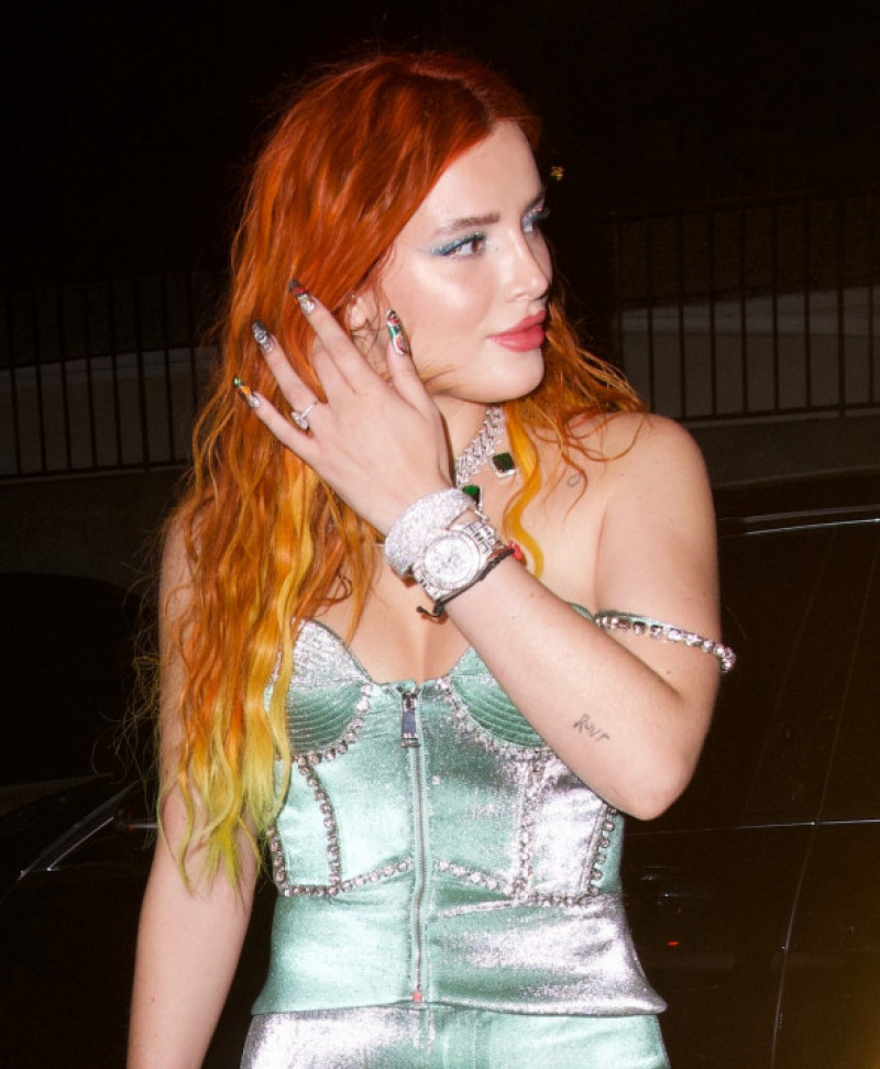 Bella Thorne Flashes Her Diamond Engagement Ring as She Celebrates Her New Music Video with Fiance Benjamin Mascolo in Hollywood
