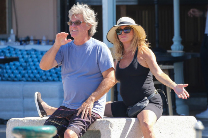 Kurt Russell And Goldie Hawn Are Seen In Saint Tropez, France
