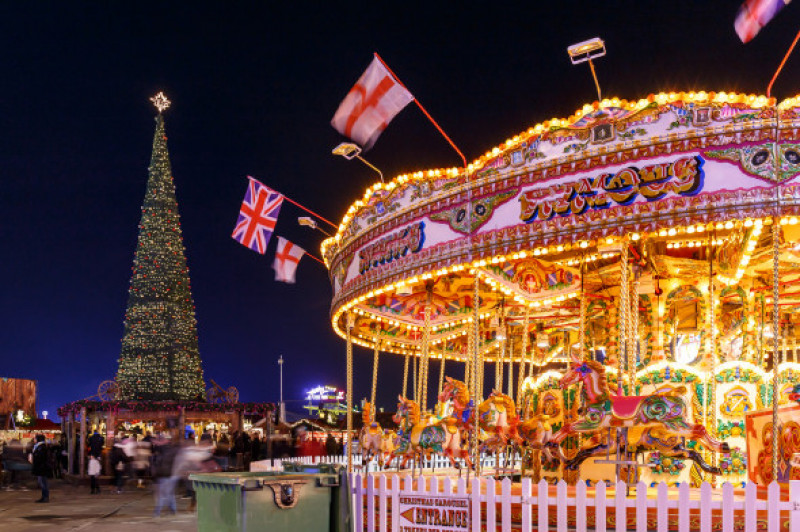 Christmas,Fair,In,Hyde,Park,In,2016,,London