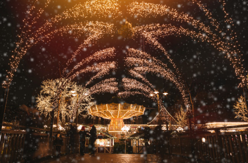 Christmas,Lights,In,Amusement,Park,Liseberg,,Gothenbur,,Sweden