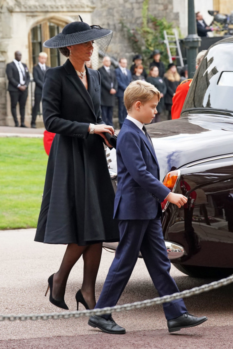 Prințul George la înmormântarea Reginei Elisabeta a II-a/ Profimedia