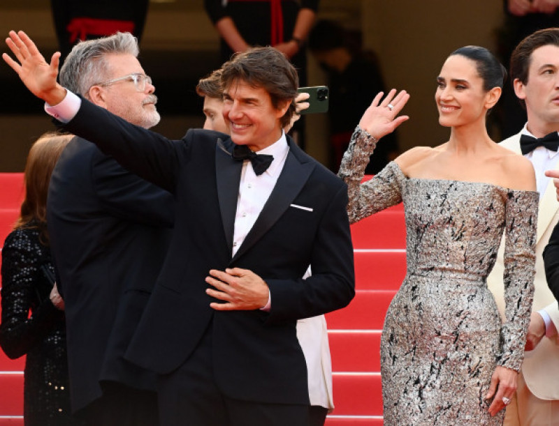 Tom Cruise și Jennifer Connelly. 'Top Gun: Maverick'. Cannes 2022. Profimedia