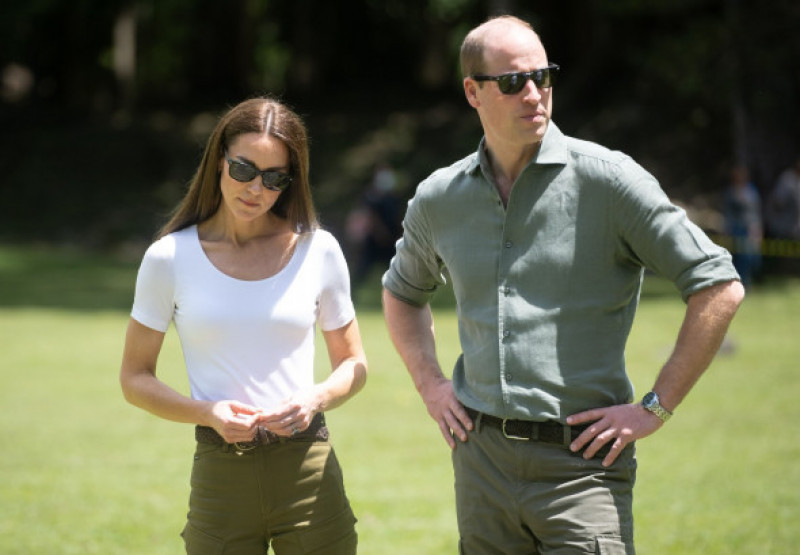 Kate Middleton și prințul William în vizita regala în Belize/ Profimedia