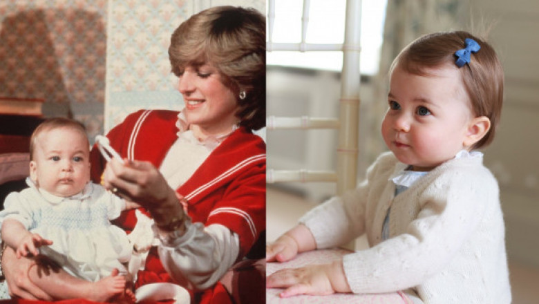 Cât de mult seamănă prințesa Charlotte cu tatăl ei, prințul William, când era mic. Imaginile care vorbesc de la sine