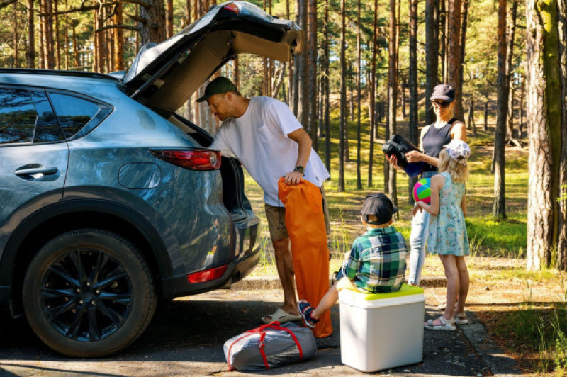 Familie în vacanță
