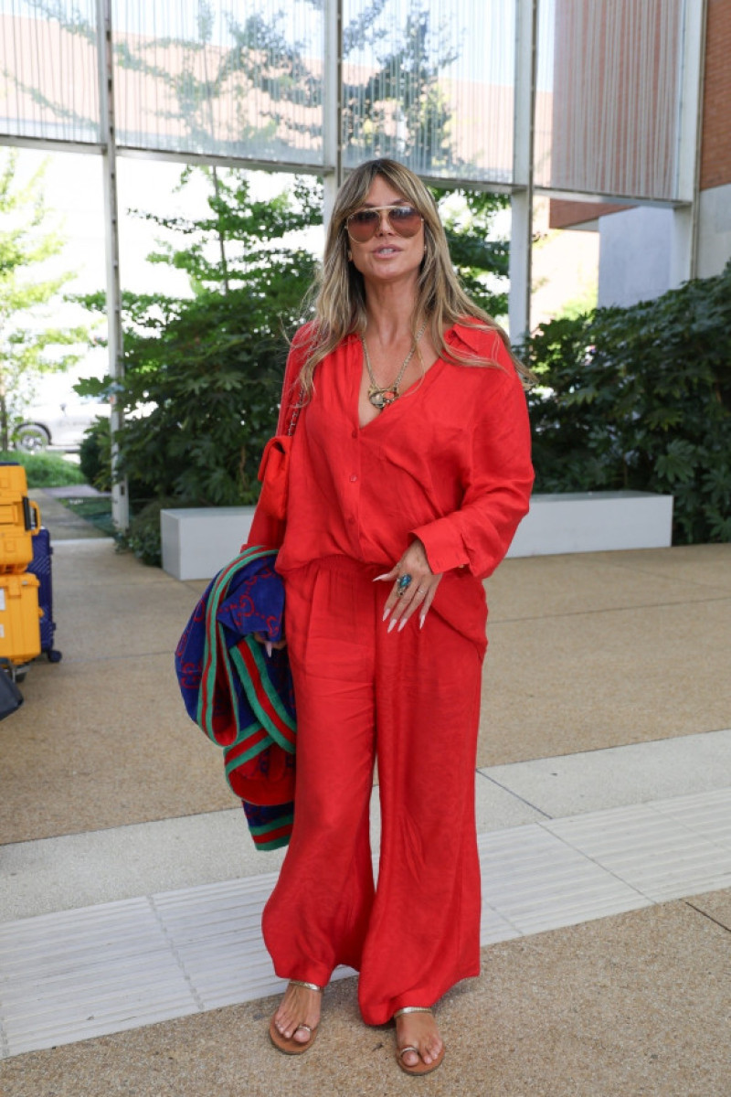 Heidi Klum Makes a Stunning Arrival at the Venice Film Festival