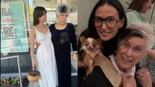 Mama actorului Bruce Willis a împlinit 90 de ani. Imaginile dulci cu ea alături de nepoatele sale și de Demi Moore i-au cucerit pe fani
