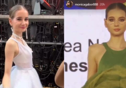 Irina Columbeanu, pe urmele mamei sale. Grațioasă și sigură pe ea, a defilat ca model la Cluj și a savurat fiecare moment