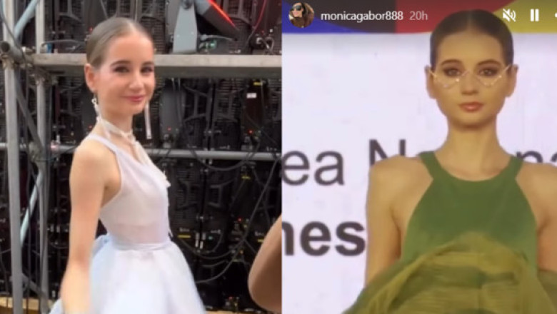 Irina Columbeanu, pe urmele mamei sale. Grațioasă și sigură pe ea, a defilat ca model la Cluj și a savurat fiecare moment