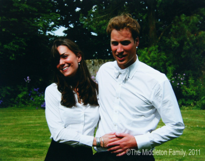 kate middleton si printul william tineri