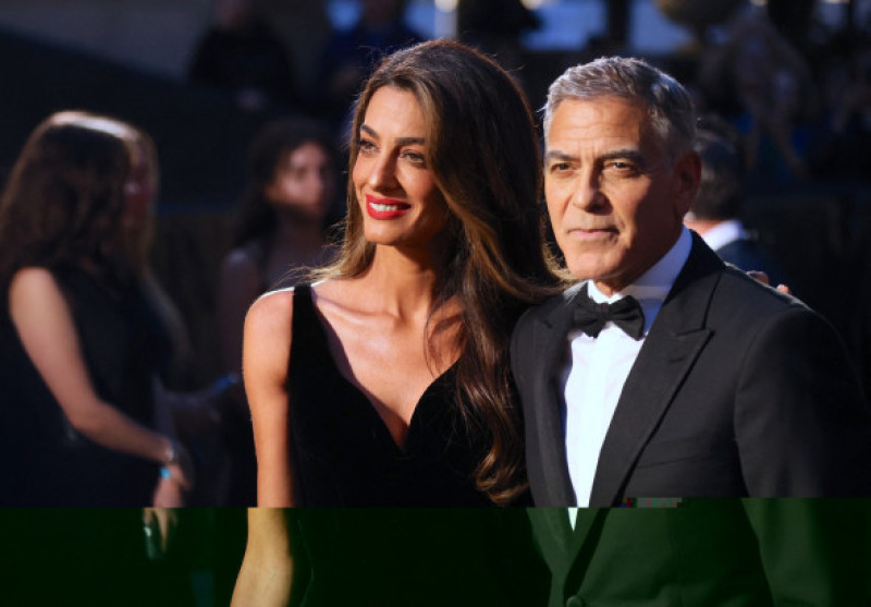 George And Amal Clooney Arriving For The Albie Awards - NYC