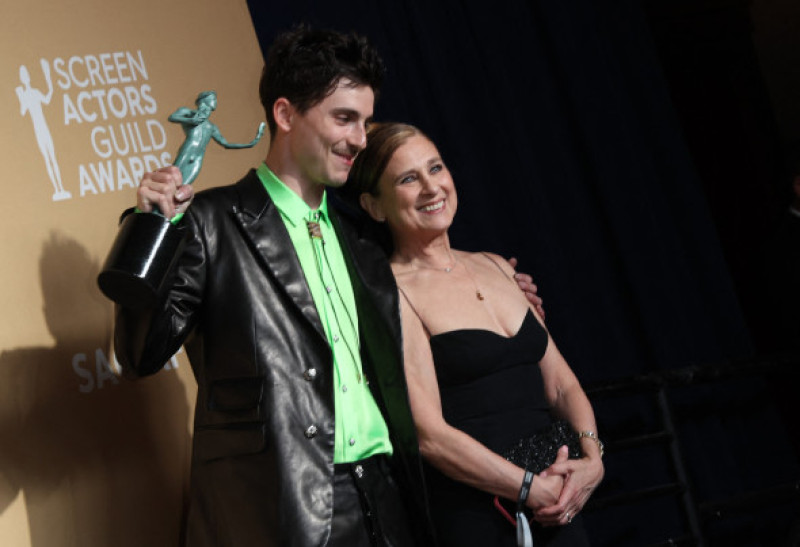 Timothée Chalamet și mama sa Nicole Flender/ Profimedia