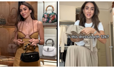O influenceriță a dat 12.000 € pe o rochie și a cerut părerea fanilor: „Merită investiția?” Cum arată creația extravagantă