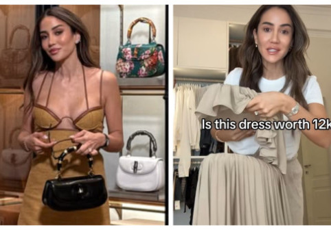 O influenceriță a dat 12.000 € pe o rochie și a cerut părerea fanilor: „Merită investiția?” Cum arată creația extravagantă