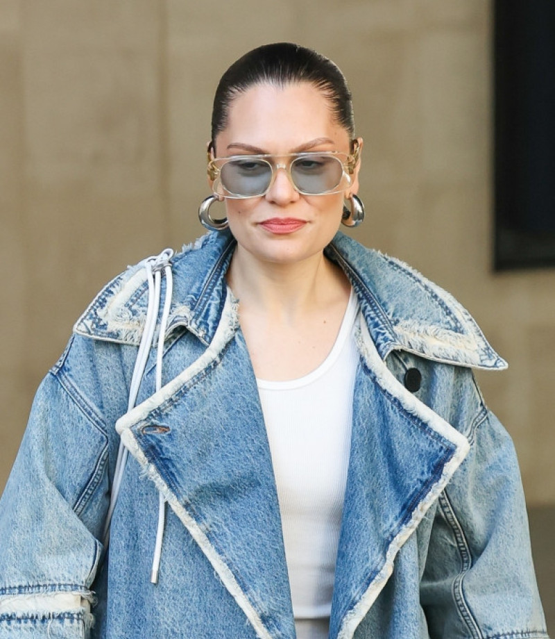 Recording artist Jessie J looked sensational as she was spotted outside BBC Radio following her appearance on the Scott Mills Breakfast Show