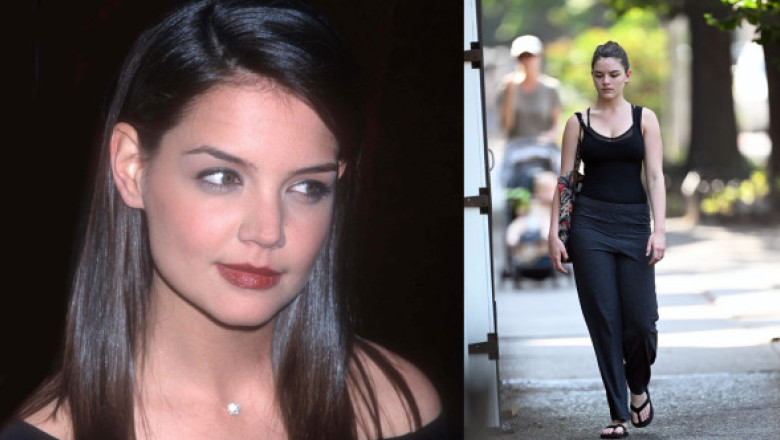 Suri Cruise, leită Katie Holmes. Imagini rare cu tânăra studentă, la o plimbare matinală prin Manhattan