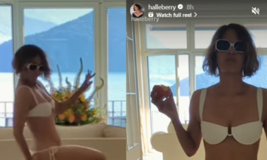 Halle Berry a dansat în costum de baie până i-a căzut slipul. Momentul amuzant, surprins de iubitul ei și postat pe Instagram