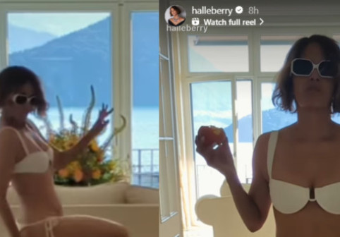 Halle Berry a dansat în costum de baie până i-a căzut slipul. Momentul amuzant, surprins de iubitul ei și postat pe Instagram