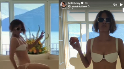 Halle Berry a dansat în costum de baie până i-a căzut slipul. Momentul amuzant, surprins de iubitul ei și postat pe Instagram