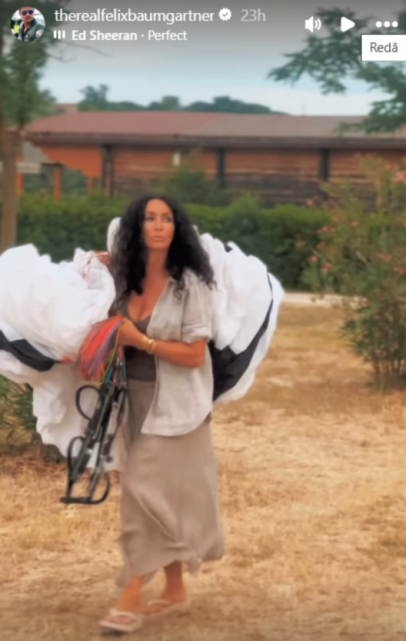 mihaela radulescu in postarea lui felix baumgartner