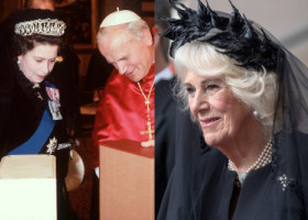 Regina Elisabeta, inspirație pentru Camilla chiar și după moarte. Cum a apărut soția regelui Charles la întâlnirea cu Papa Leon