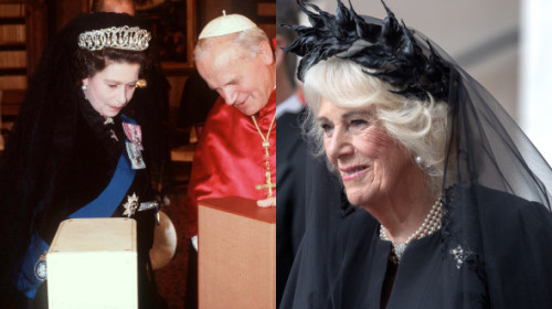 Regina Elisabeta, inspirație pentru Camilla chiar și după moarte. Cum a apărut soția regelui Charles la întâlnirea cu Papa Leon