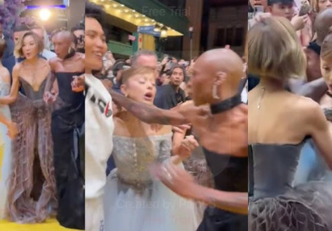 VIDEO Ariana Grande, panicată după ce a fost 'atacată' de un fan la premiera Wicked. Cynthia Erivo a sărit în fața ei pentru a o apăra