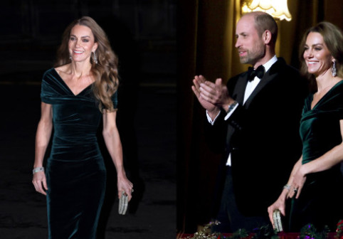 „Smaraldul” britanic. Prințesa Kate, răvășitoare într-o rochie verde care i-a îmbrățișat perfect silueta. „Incredibil de frumoasă!”